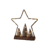 Lumineo BO Micro-Led  Star Light with Log Base - Warm White